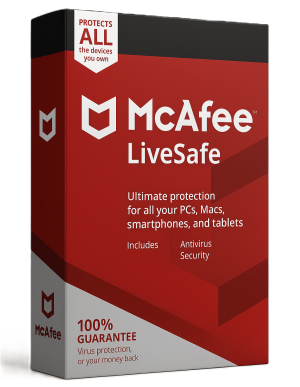 McAfee LifeSafe 10 Dispositivi 1 Anno