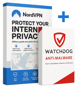 NordVPN 6 Dispositivi 2 Anni & Watchdog Antimalware 3 Dispositivi 2 Anni
