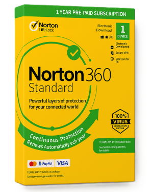 Norton 360 Standard + 10 GB Cloud 1 Utente 1 Anno