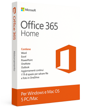 Microsoft Office 365 Home 6 PC/MAC 1 Anno