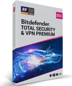 Bitdefender Total Security + Premium VPN 3 Dispositivi 1 Anno