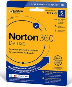 Norton 360 Deluxe + 50 GB Cloud 5 Utenti 1 Anno